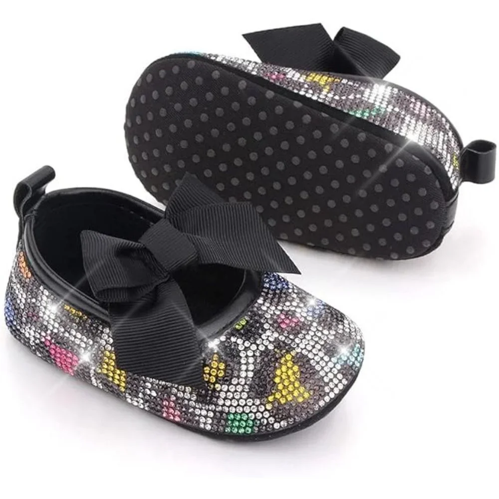 NWT Cute Sparkling Bling Swarovski Rhinestone Baby Girl Princess Shoes +…